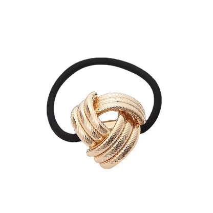 Lady Geometric Metal Handmade Hair Tie 1 Piece