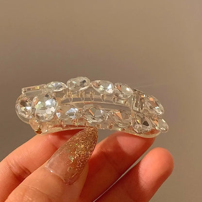 Lady Geometric Rhinestone Hair Clip