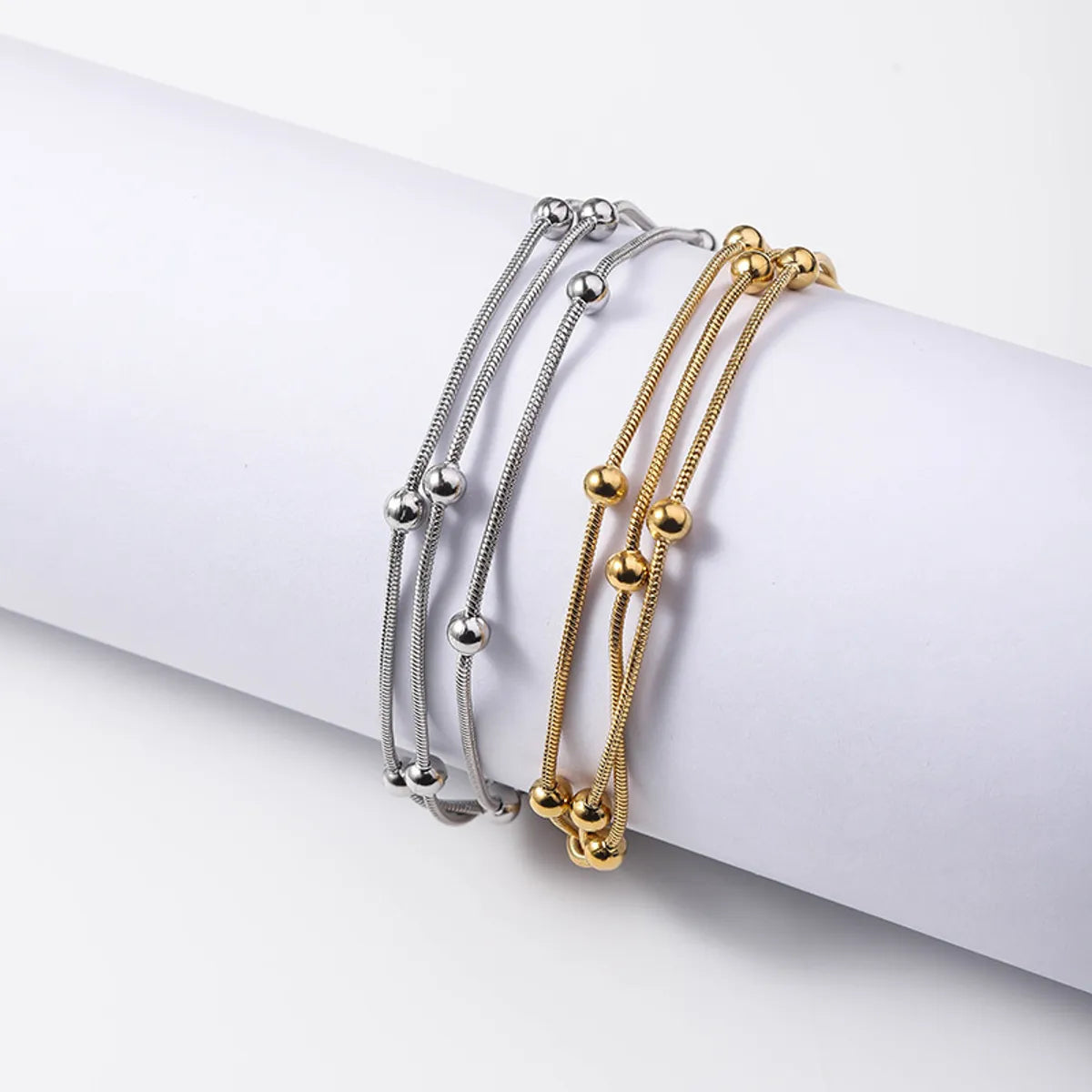 Lady Geometric Titanium Steel Bracelets In Bulk