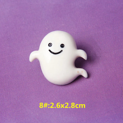 Lady Ghost Resin Enamel Jewelry Accessories 1 Piece