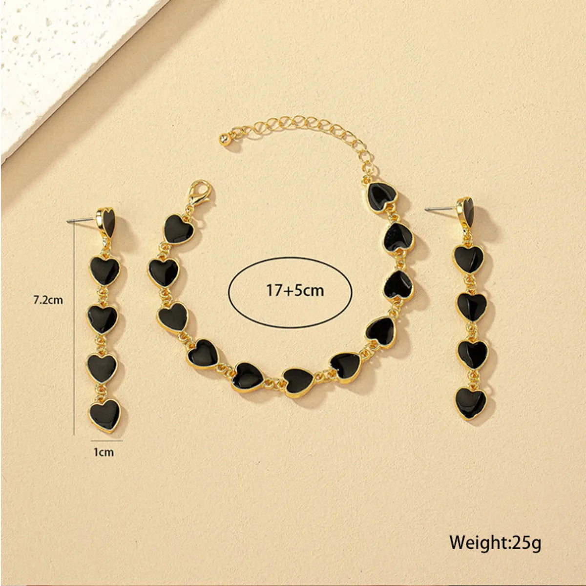 Lady Heart Shape Alloy Wholesale Bracelets Earrings