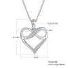 Lady Heart Shape Sterling Silver Plating Inlay Moissanite Rose Gold Plated Gold Plated Silver Plated Pendant Necklace