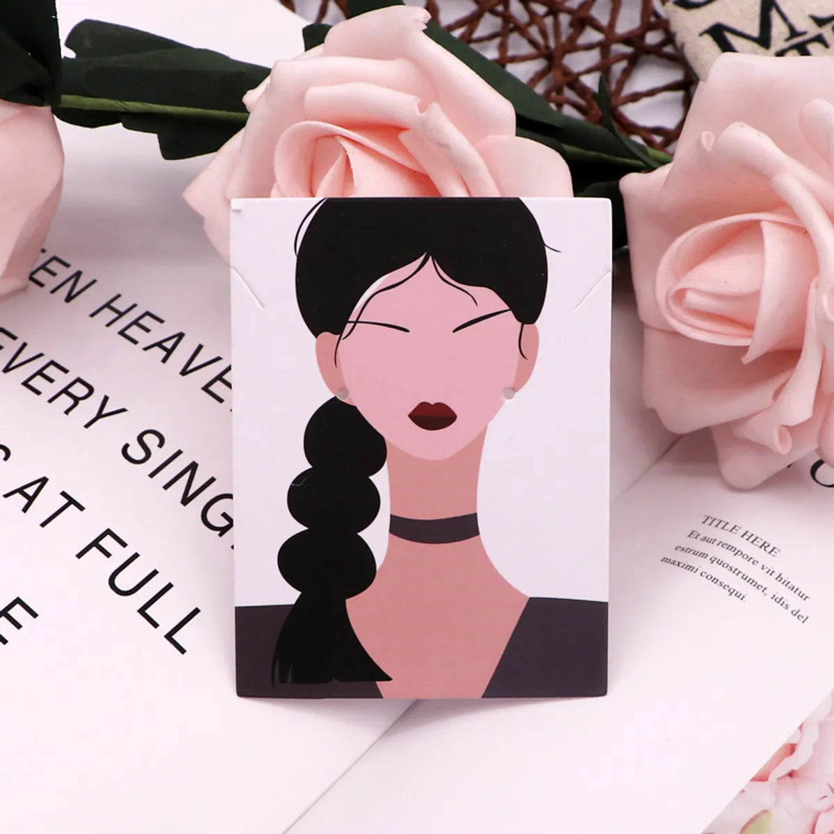 Lady Human Paper Card Jewelry Packaging Cardboard