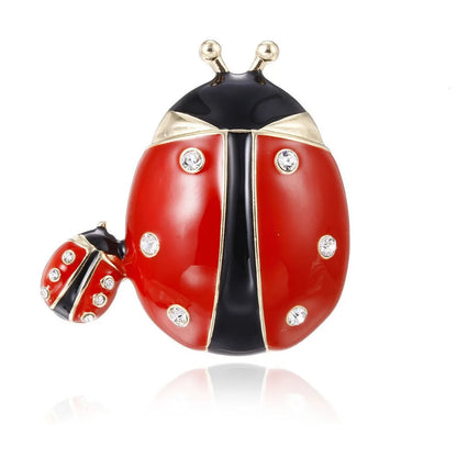 Lady Insect Alloy Enamel Unisex Brooches