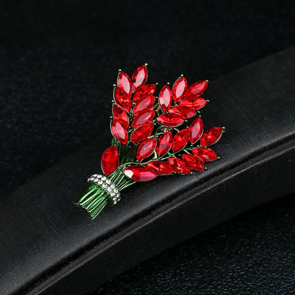 Lady Leaf Alloy Enamel Unisex Brooches