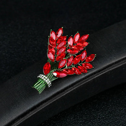 Lady Leaf Alloy Enamel Unisex Brooches