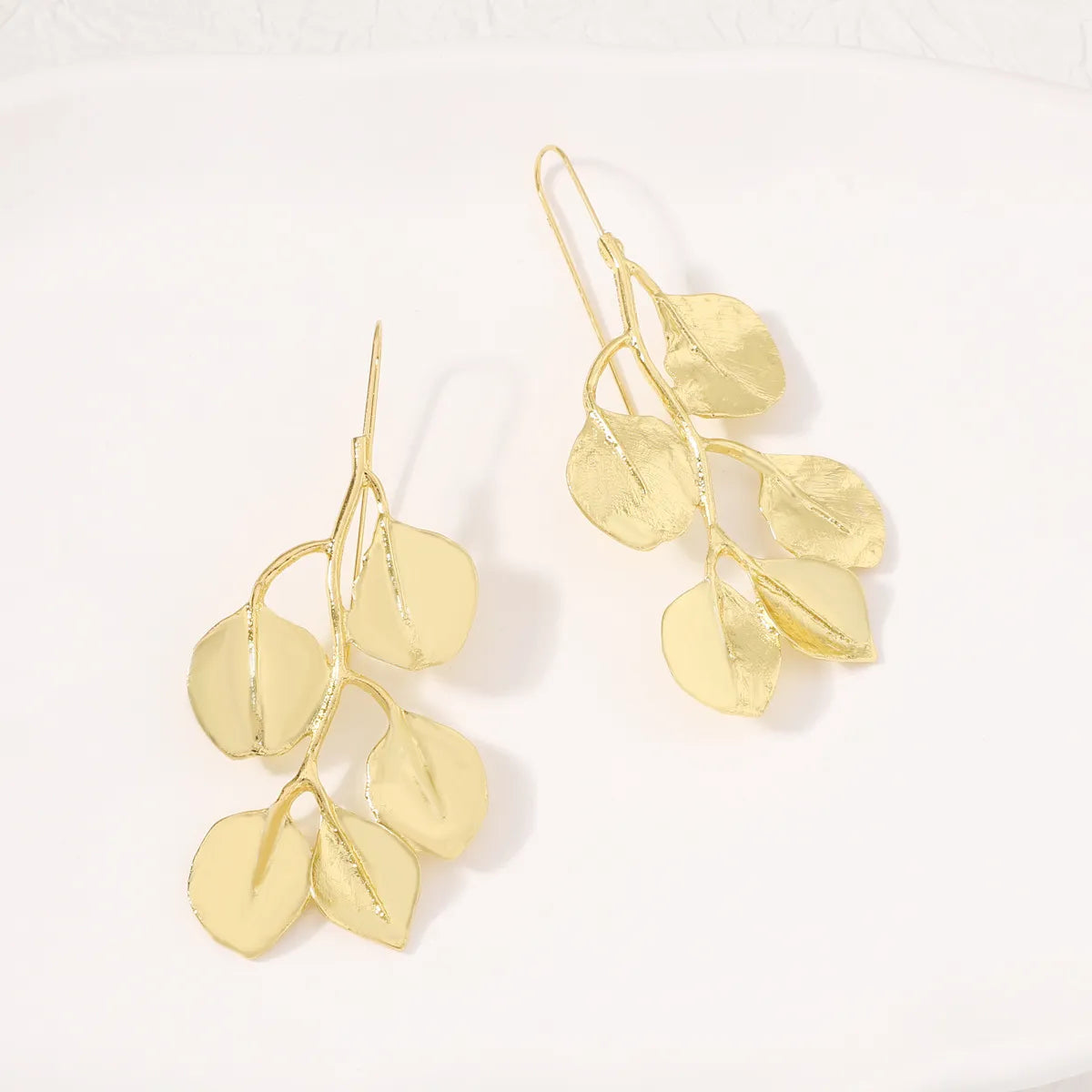 Lady Leaf Zinc Alloy Plating Women'S Earrings Necklace