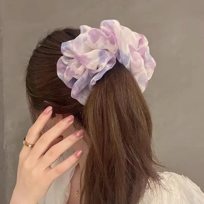 Lady Pastoral Ditsy Floral Gauze Hair Tie