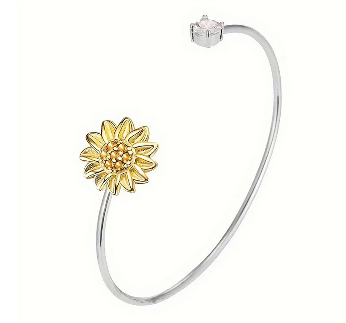 Lady Pastoral Flower Alloy Wholesale Bangle