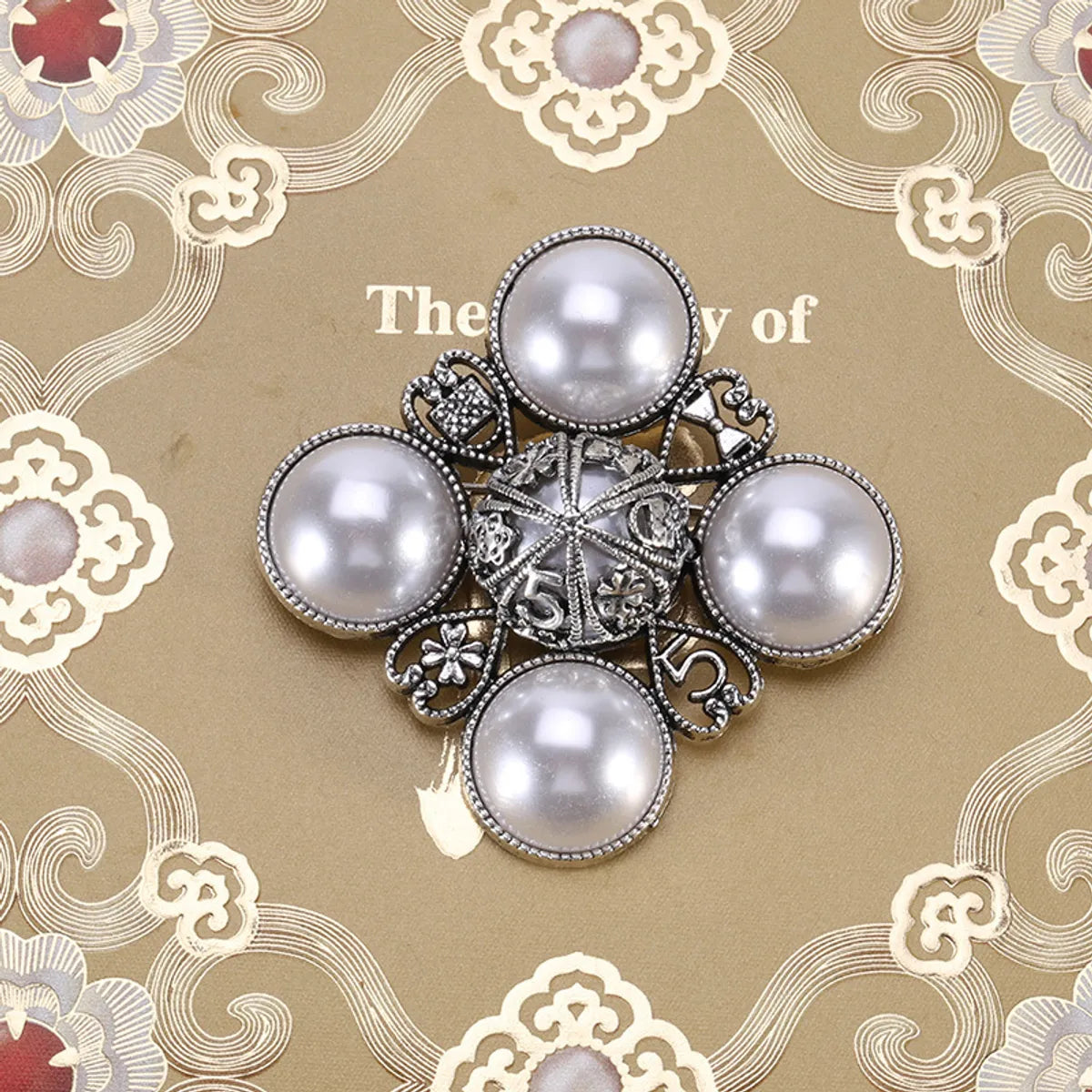 Lady Pearl Alloy Inlay Rhinestones Women'S Brooches