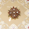 Lady Pearl Alloy Inlay Rhinestones Women'S Brooches