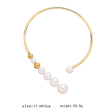 Lady Pearl Copper Plating Gold Plated Choker