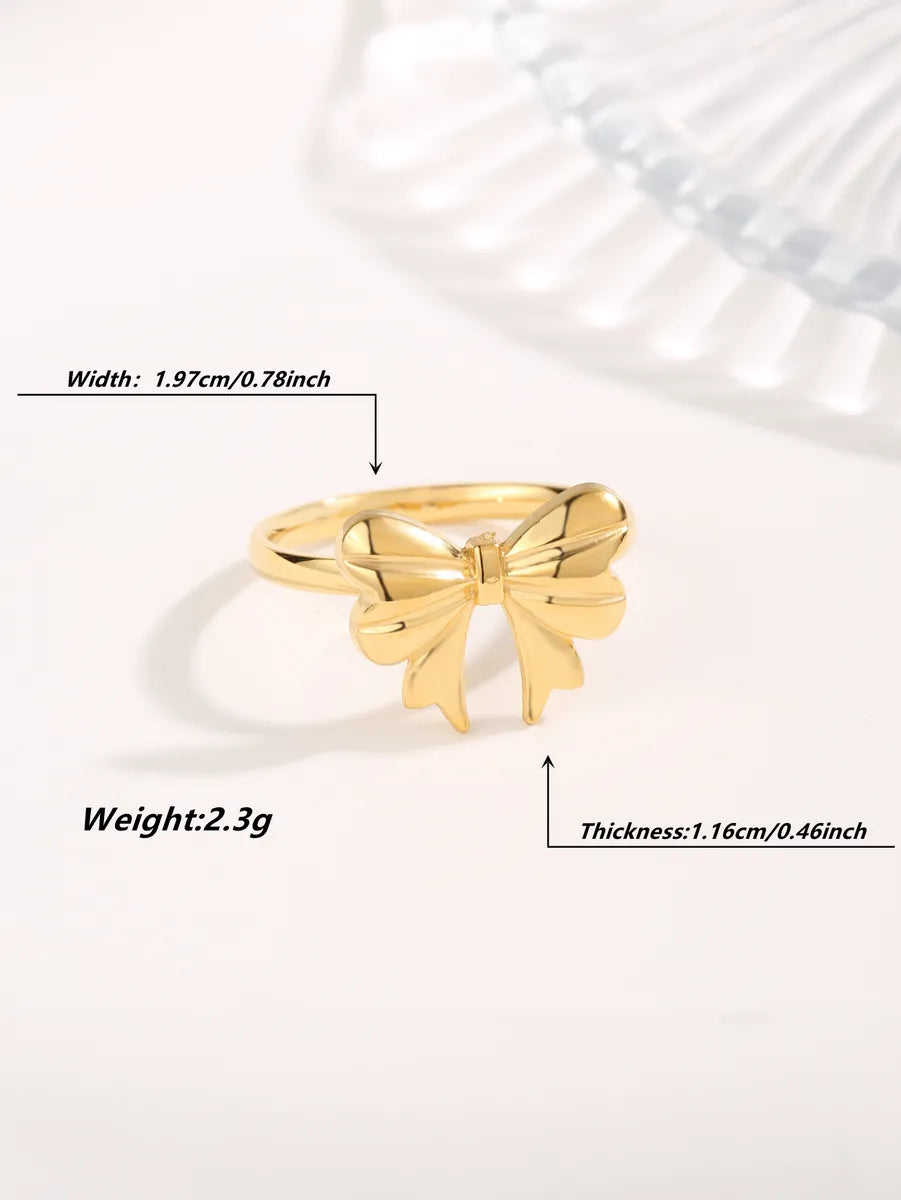 Lady Round Titanium Steel Plating Inlay Zircon Gold Plated Open Rings