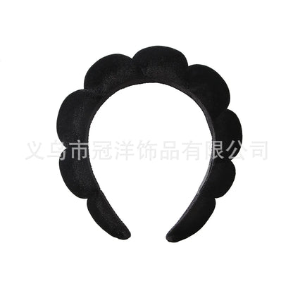 Lady Solid Color Cloth Handmade Hair Band 2 Pieces 3 Pieces