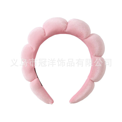 Lady Solid Color Cloth Handmade Hair Band 2 Pieces 3 Pieces