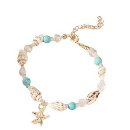 Lady Starfish Shell Seed Bead Shell Wholesale Bracelets