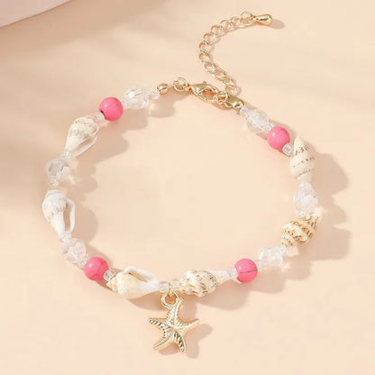 Lady Starfish Shell Seed Bead Shell Wholesale Bracelets