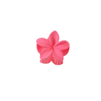 Women'S Lady Sweet Flower Plastic Stoving Varnish Hair Claws