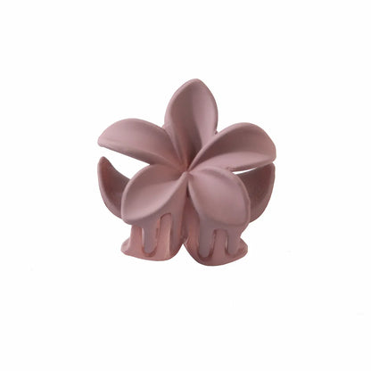 Women'S Lady Sweet Flower Plastic Stoving Varnish Hair Claws