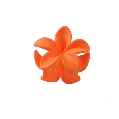 Women'S Lady Sweet Flower Plastic Stoving Varnish Hair Claws