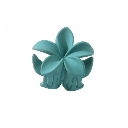 Women'S Lady Sweet Flower Plastic Stoving Varnish Hair Claws