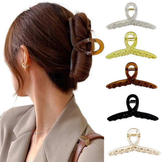 Large Shark Clip Hairpin Women'S Back Of Head Disc High Sense Clip Grip Diy Bottom Clip Hair Accessories Hairpin Wholesale