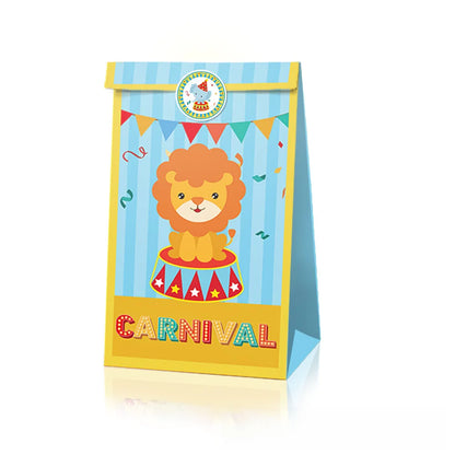 LB013 Mexican Circus Elephant Carnival Party Tote Bag Birthday Party Candy Bag Gift Paper Bag