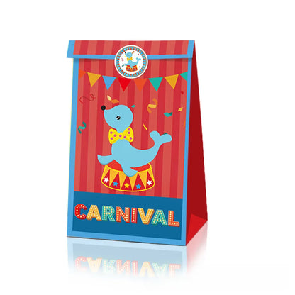 LB013 Mexican Circus Elephant Carnival Party Tote Bag Birthday Party Candy Bag Gift Paper Bag