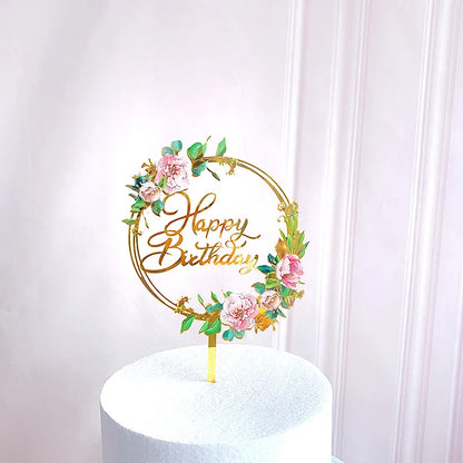 Valentine'S Day Mother'S Day Birthday Letter Arylic Birthday Engagement Cake Decorating Supplies 1 Piece