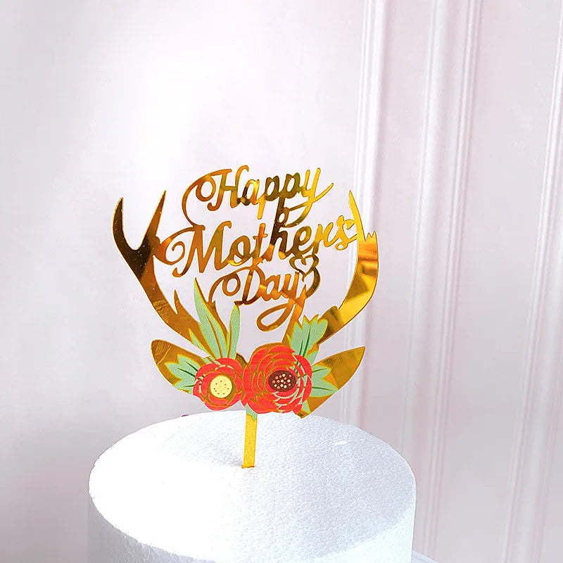 Valentine'S Day Mother'S Day Birthday Letter Arylic Birthday Engagement Cake Decorating Supplies 1 Piece