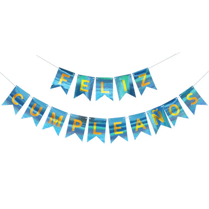 Letter Paper Flag Birthday Decorations