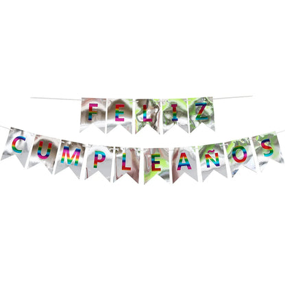 Letter Paper Flag Birthday Decorations