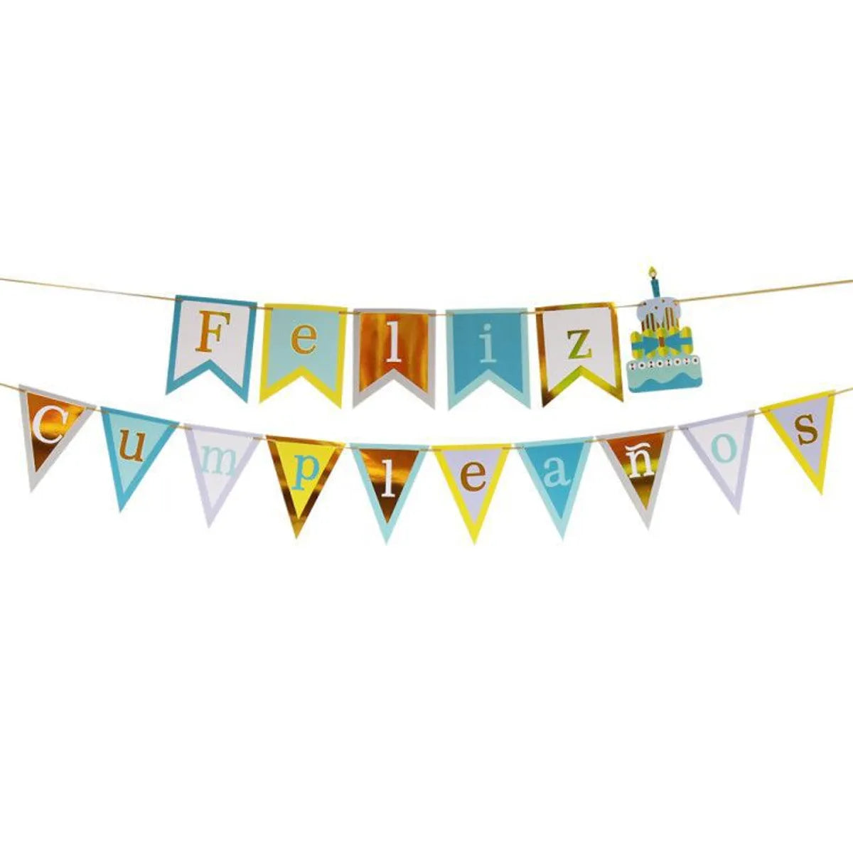 Letter Paper Flag Birthday Decorations