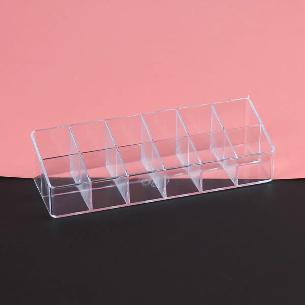 Lipstick Shelf 12 Lattice Spot Transparent Lip Gloss Glaze Desktop Storage Box