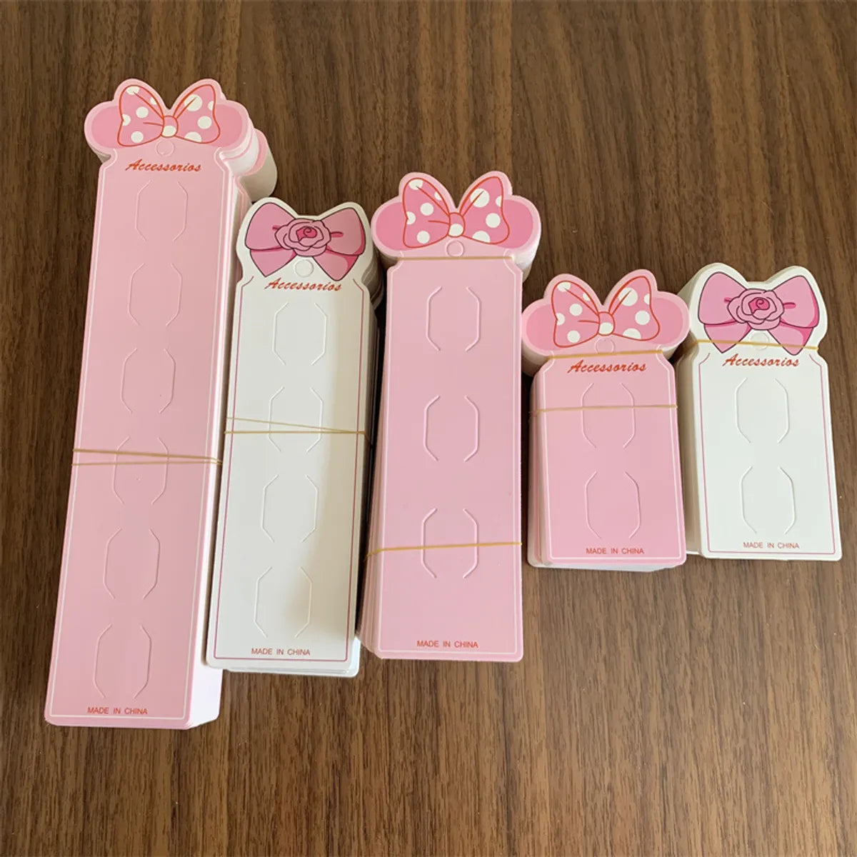 Long Children'S Hairpin Cartoon Bow Jewelry Packaging Cardboard