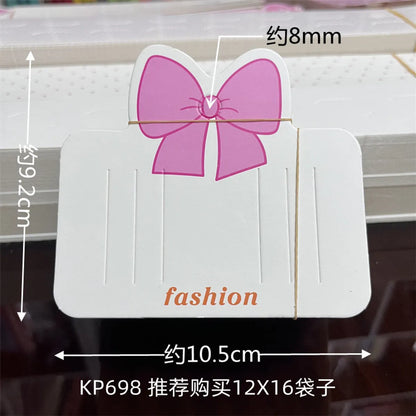 Long Children'S Hairpin Cartoon Bow Jewelry Packaging Cardboard