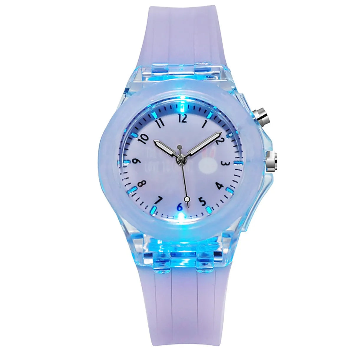 Luminous Children'S Watch Colorful Glowing Cartoon Rabbit Quartz  Cartoon Watch Wholesale