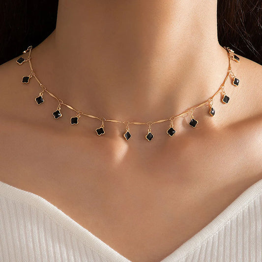 Luxurious Commute Petal Alloy Women'S Necklace