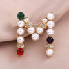 Luxurious Geometric Alloy Inlay Artificial Pearls Rhinestones Women'S Brooches