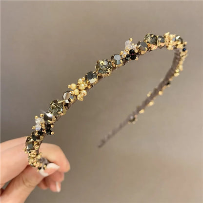 Luxurious Geometric Artificial Crystal Hair Band