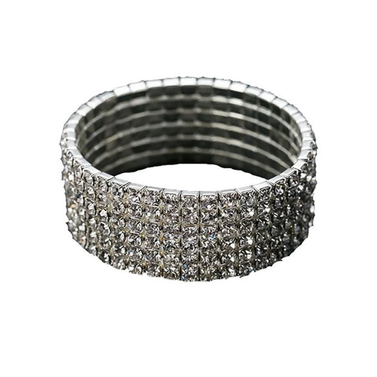 Luxurious Geometric Metal Inlay Rhinestones Women's Bracelets