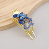 Luxurious Korean Style Butterfly Alloy Inlay Rhinestones Hair Clip