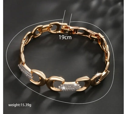 Luxurious Shamrock Irregular Butterfly Alloy Copper Asymmetrical Plating Inlay Artificial Diamond 18k Gold Plated Bracelets