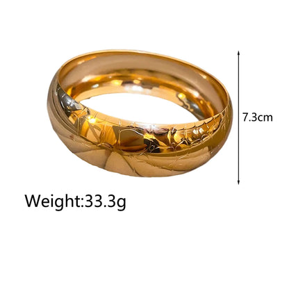 Luxurious Simple Style Irregular Iron Wholesale Bangle