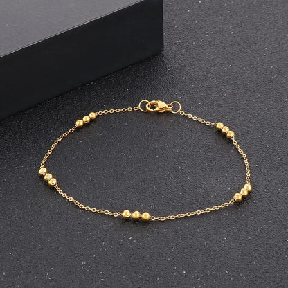 Luxurious Solid Color Stainless Steel Plating 18k Gold Plated Necklace