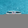 Luxurious Square Sterling Silver Moissanite Zircon Rings In Bulk