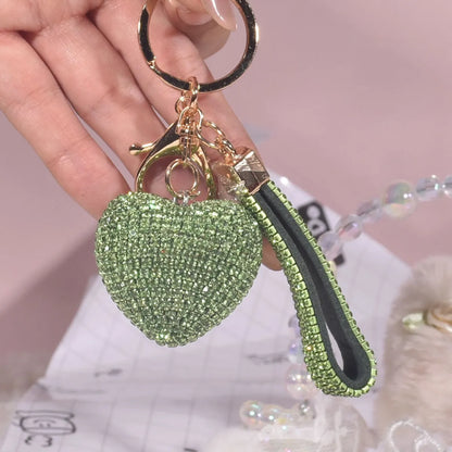 Luxurious Sweet Heart Shape Alloy Valentine'S Day Women'S Bag Pendant Keychain