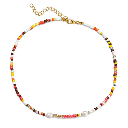 Simple Style Geometric Beaded Women's Necklace