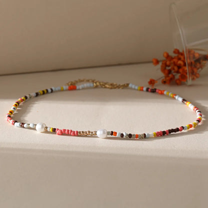 Simple Style Geometric Beaded Women's Necklace