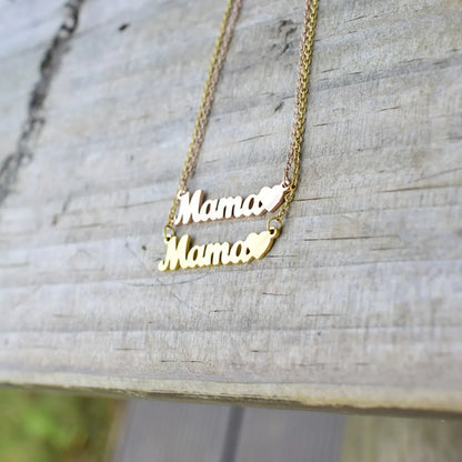 Mama Letter Alloy Titanium Steel Plating Mother's Day Women's Necklace